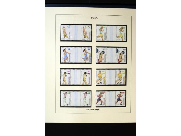 1962/2011, vierbändige postfrische Sammlung, dabei Einheiten, verschiedene Wasserzeichen, Kleinbogen, Zusammendrucke und Zwis