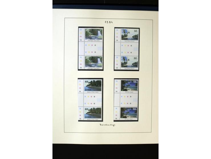 1962/2011, vierbändige postfrische Sammlung, dabei Einheiten, verschiedene Wasserzeichen, Kleinbogen, Zusammendrucke und Zwis