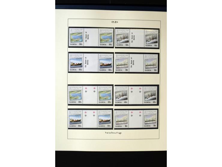 1962/2011, vierbändige postfrische Sammlung, dabei Einheiten, verschiedene Wasserzeichen, Kleinbogen, Zusammendrucke und Zwis