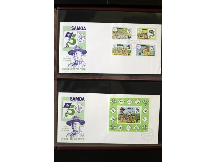 1920/2014, umfangreiche Sammlung FDC mit über 330 Stück, dabei bessere Sätze, viele Blocks und Kleinbogen, teils als Einschre