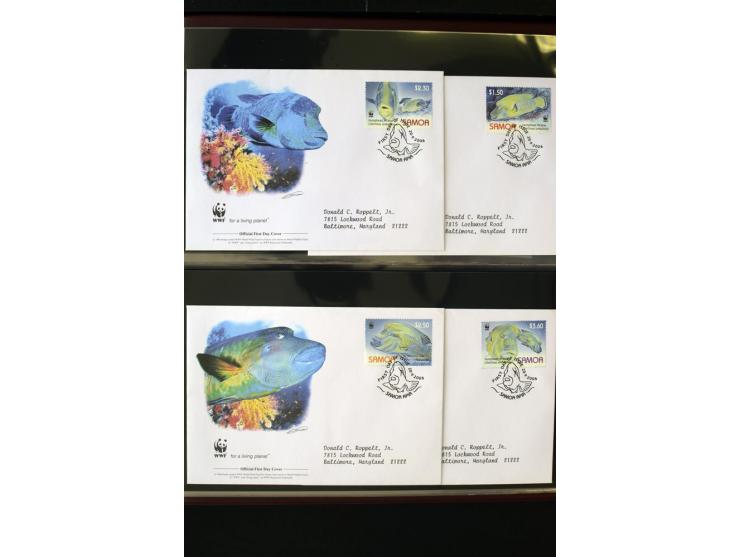 1920/2014, umfangreiche Sammlung FDC mit über 330 Stück, dabei bessere Sätze, viele Blocks und Kleinbogen, teils als Einschre