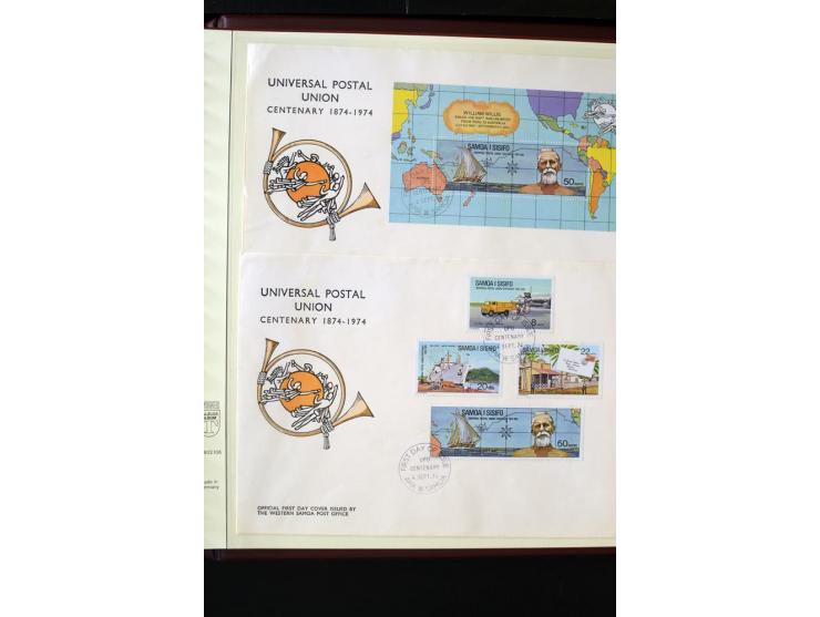 1920/2014, umfangreiche Sammlung FDC mit über 330 Stück, dabei bessere Sätze, viele Blocks und Kleinbogen, teils als Einschre