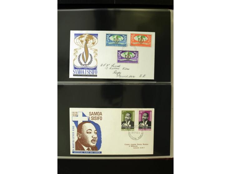 1920/2014, umfangreiche Sammlung FDC mit über 330 Stück, dabei bessere Sätze, viele Blocks und Kleinbogen, teils als Einschre