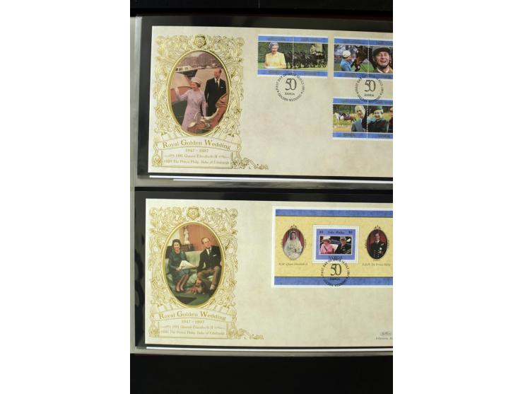 1920/2014, umfangreiche Sammlung FDC mit über 330 Stück, dabei bessere Sätze, viele Blocks und Kleinbogen, teils als Einschre