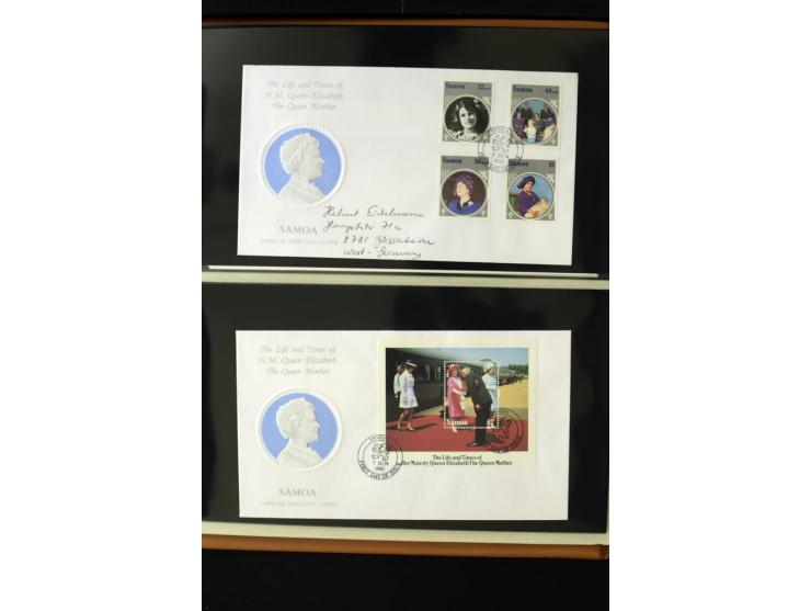 1920/2014, umfangreiche Sammlung FDC mit über 330 Stück, dabei bessere Sätze, viele Blocks und Kleinbogen, teils als Einschre