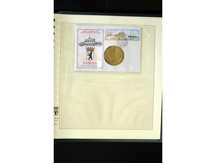 1970/97, 19 Numisbriefe, dabei Olympische Spiele 1992 mit Goldmünze (6,7g fein)