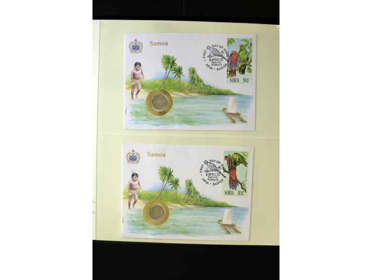 1970/97, 19 Numisbriefe, dabei Olympische Spiele 1992 mit Goldmünze (6,7g fein)
