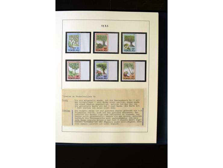 1948/2012, vorwiegend postfrische Sammlung, dabei Stempelmarken, Einheiten, Zusammendrucke, Zwischenstege, Souvenir-Zusammens