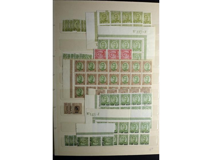 1896/1949, postfrischer Lagerbestand mit Dienst, oft in Einheiten, dabei Mi.-Nr.92(35), 102(21), 112(18), D43 (ca.130),etc, s