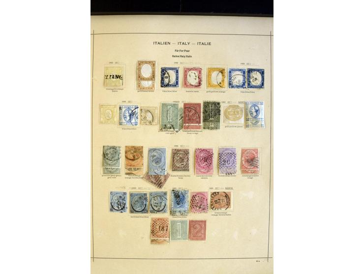 1852/1913, ungebrauchte und gestempelte Sammlung ab Kirchenstaat mit vielen alten Marken, kpl. Ausgaben und später auch besse