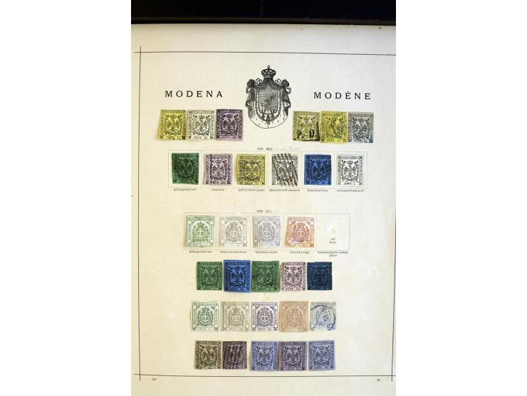 1852/1913, ungebrauchte und gestempelte Sammlung ab Kirchenstaat mit vielen alten Marken, kpl. Ausgaben und später auch besse