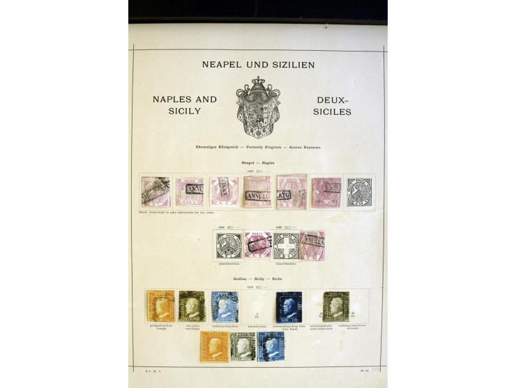 1852/1913, ungebrauchte und gestempelte Sammlung ab Kirchenstaat mit vielen alten Marken, kpl. Ausgaben und später auch besse