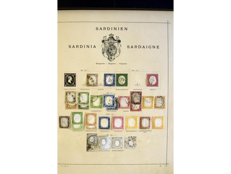 1852/1913, ungebrauchte und gestempelte Sammlung ab Kirchenstaat mit vielen alten Marken, kpl. Ausgaben und später auch besse