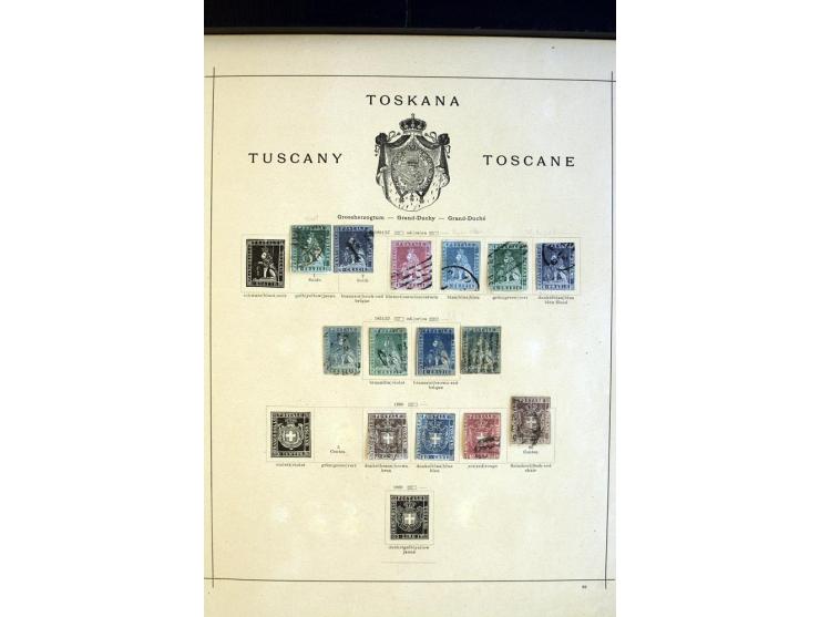 1852/1913, ungebrauchte und gestempelte Sammlung ab Kirchenstaat mit vielen alten Marken, kpl. Ausgaben und später auch besse