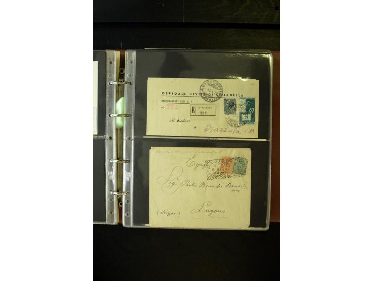 1800/1970 (ca.), rund 500 Briefe, Karten und Ganzsachen, dabei Reco, Zensur, Luftpost, Feldpost etc.