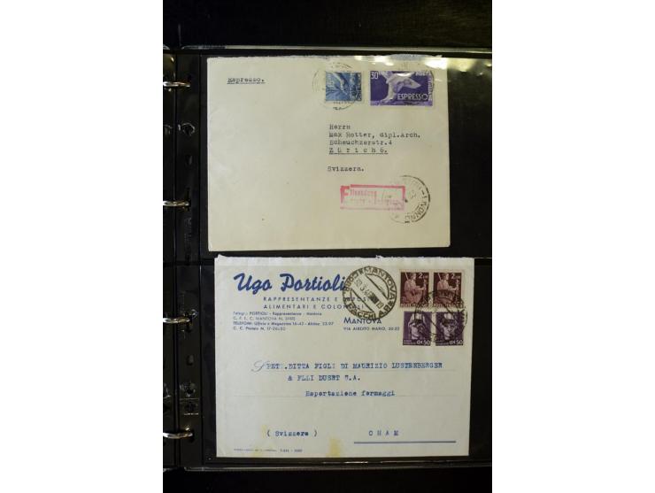 1800/1970 (ca.), rund 500 Briefe, Karten und Ganzsachen, dabei Reco, Zensur, Luftpost, Feldpost etc.