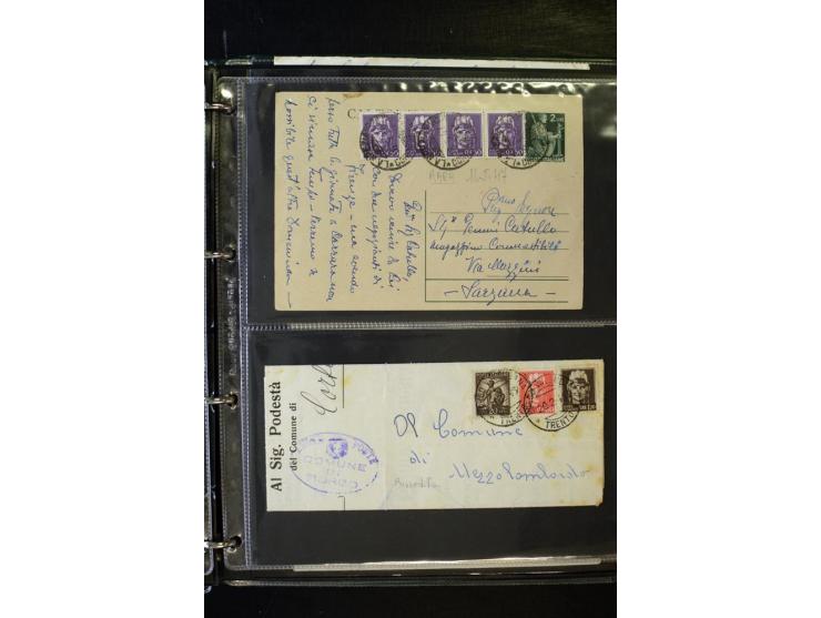 1800/1970 (ca.), rund 500 Briefe, Karten und Ganzsachen, dabei Reco, Zensur, Luftpost, Feldpost etc.