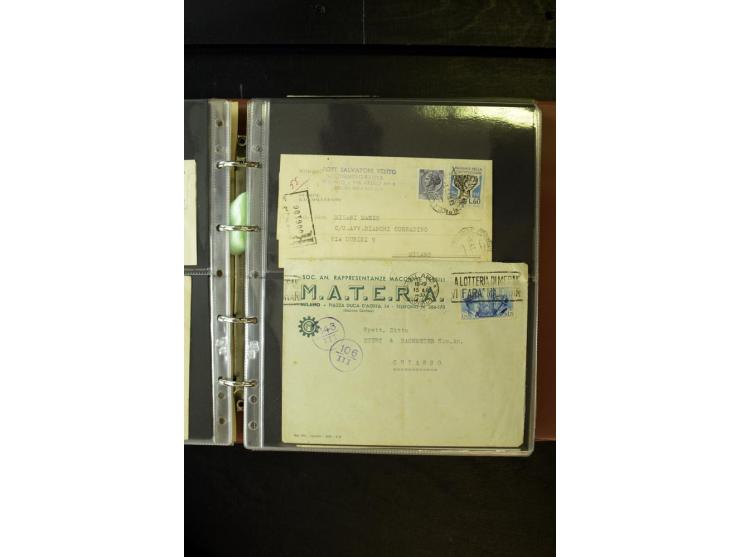 1800/1970 (ca.), rund 500 Briefe, Karten und Ganzsachen, dabei Reco, Zensur, Luftpost, Feldpost etc.