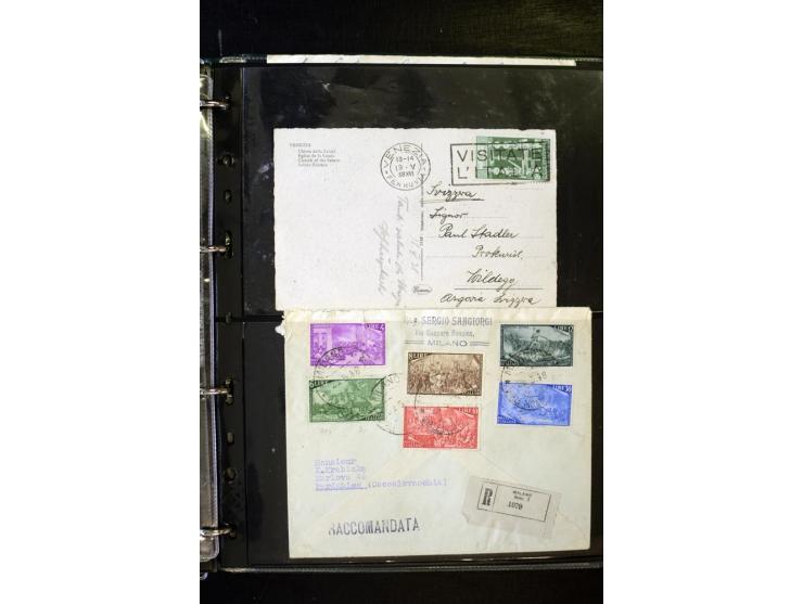 1800/1970 (ca.), rund 500 Briefe, Karten und Ganzsachen, dabei Reco, Zensur, Luftpost, Feldpost etc.