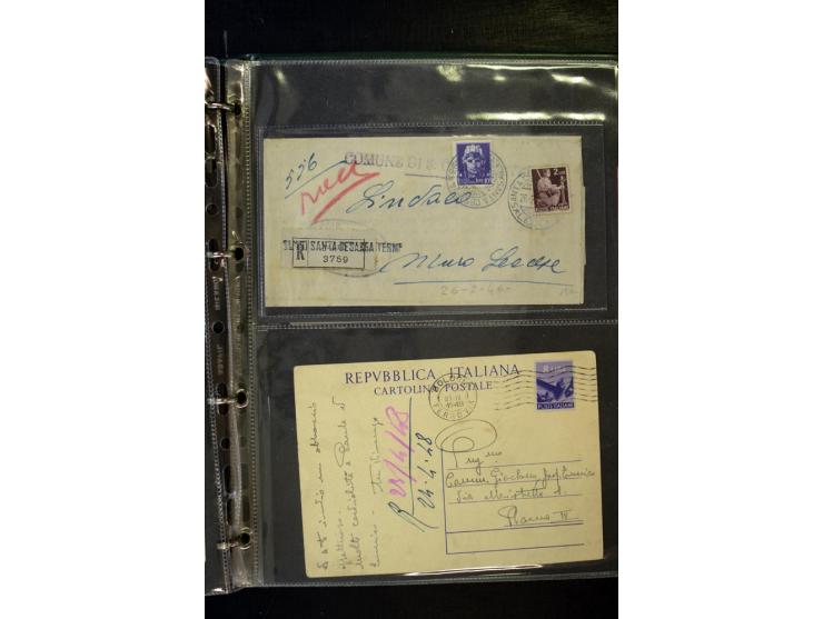 1800/1970 (ca.), rund 500 Briefe, Karten und Ganzsachen, dabei Reco, Zensur, Luftpost, Feldpost etc.