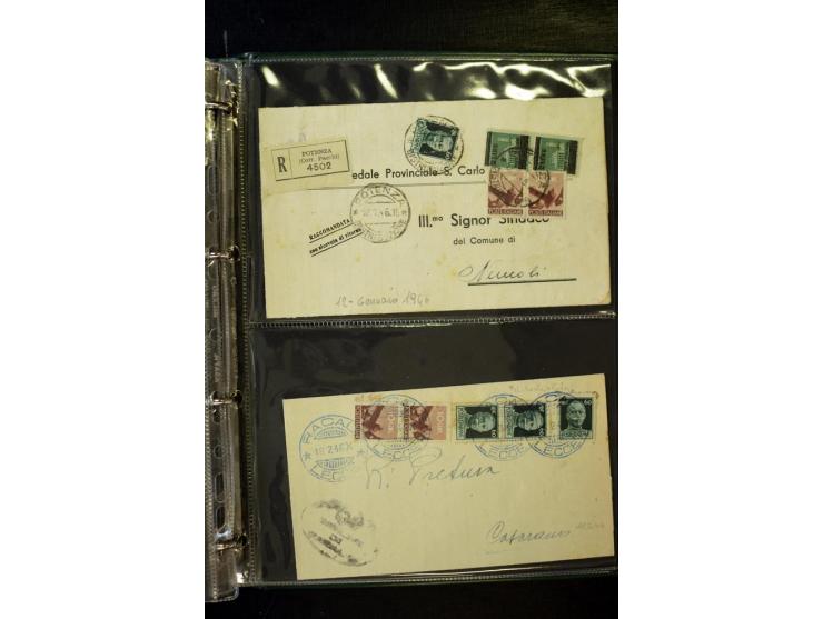 1800/1970 (ca.), rund 500 Briefe, Karten und Ganzsachen, dabei Reco, Zensur, Luftpost, Feldpost etc.