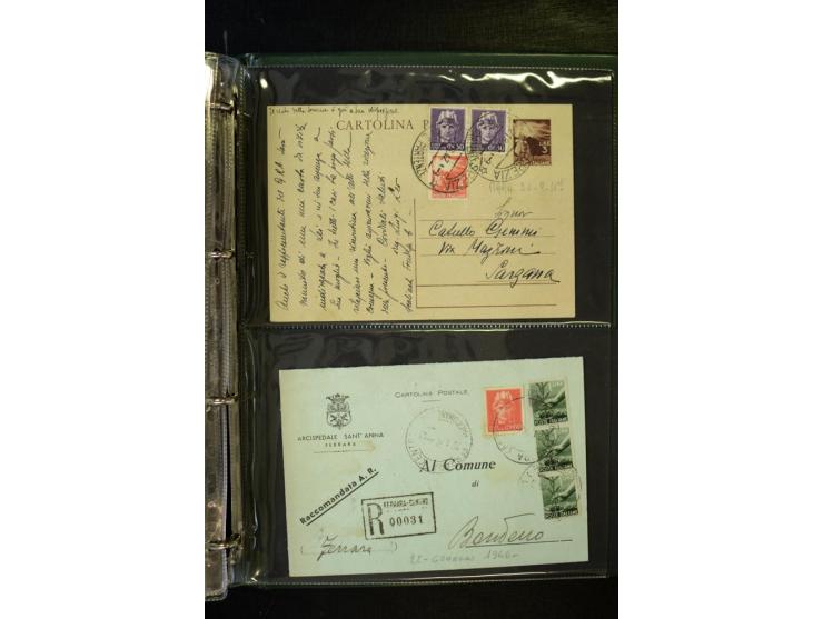 1800/1970 (ca.), rund 500 Briefe, Karten und Ganzsachen, dabei Reco, Zensur, Luftpost, Feldpost etc.