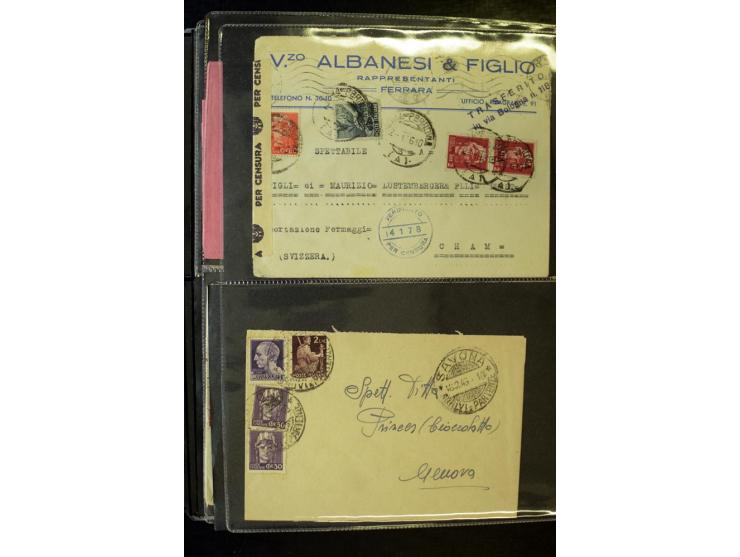 1800/1970 (ca.), rund 500 Briefe, Karten und Ganzsachen, dabei Reco, Zensur, Luftpost, Feldpost etc.