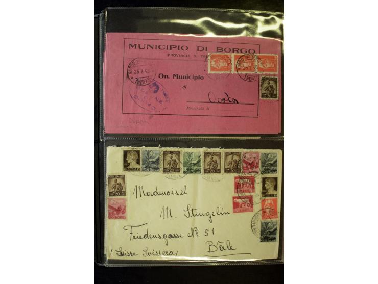 1800/1970 (ca.), rund 500 Briefe, Karten und Ganzsachen, dabei Reco, Zensur, Luftpost, Feldpost etc.