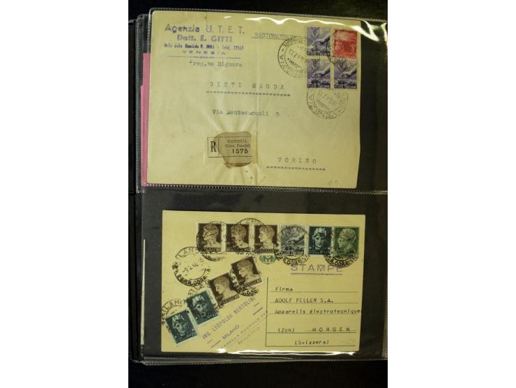 1800/1970 (ca.), rund 500 Briefe, Karten und Ganzsachen, dabei Reco, Zensur, Luftpost, Feldpost etc.