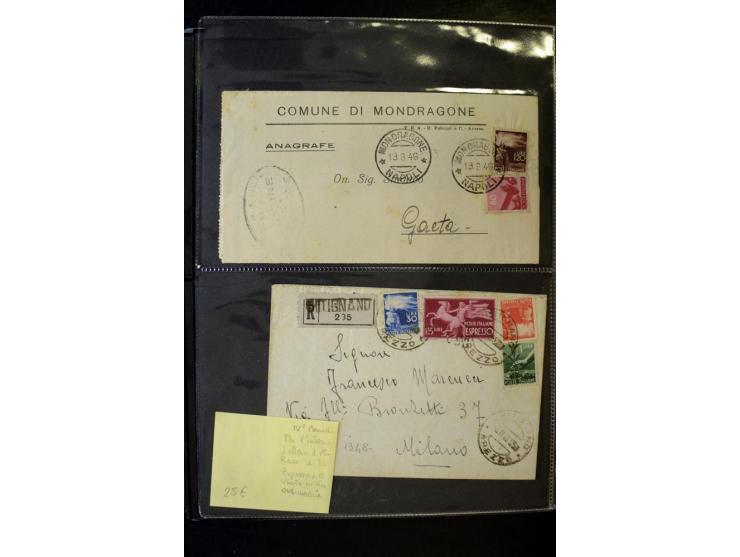 1800/1970 (ca.), rund 500 Briefe, Karten und Ganzsachen, dabei Reco, Zensur, Luftpost, Feldpost etc.