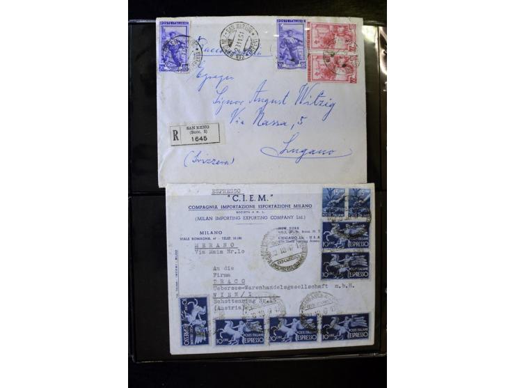 1800/1970 (ca.), rund 500 Briefe, Karten und Ganzsachen, dabei Reco, Zensur, Luftpost, Feldpost etc.