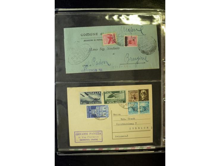 1800/1970 (ca.), rund 500 Briefe, Karten und Ganzsachen, dabei Reco, Zensur, Luftpost, Feldpost etc.