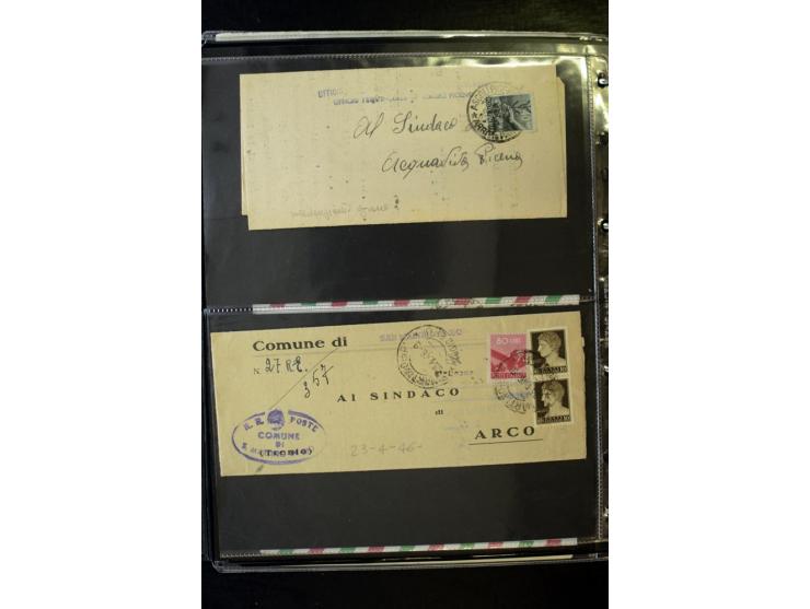 1800/1970 (ca.), rund 500 Briefe, Karten und Ganzsachen, dabei Reco, Zensur, Luftpost, Feldpost etc.