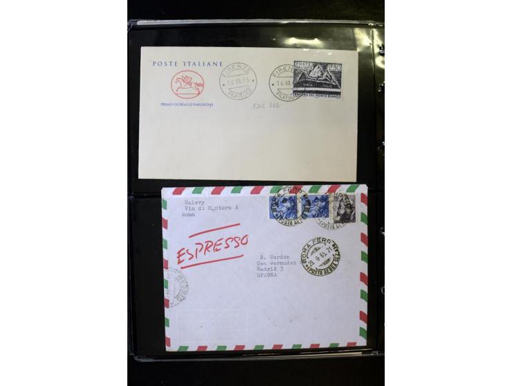 1800/1970 (ca.), rund 500 Briefe, Karten und Ganzsachen, dabei Reco, Zensur, Luftpost, Feldpost etc.