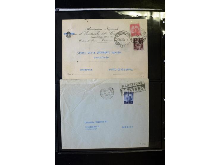 1800/1970 (ca.), rund 500 Briefe, Karten und Ganzsachen, dabei Reco, Zensur, Luftpost, Feldpost etc.