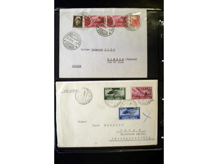 1800/1970 (ca.), rund 500 Briefe, Karten und Ganzsachen, dabei Reco, Zensur, Luftpost, Feldpost etc.
