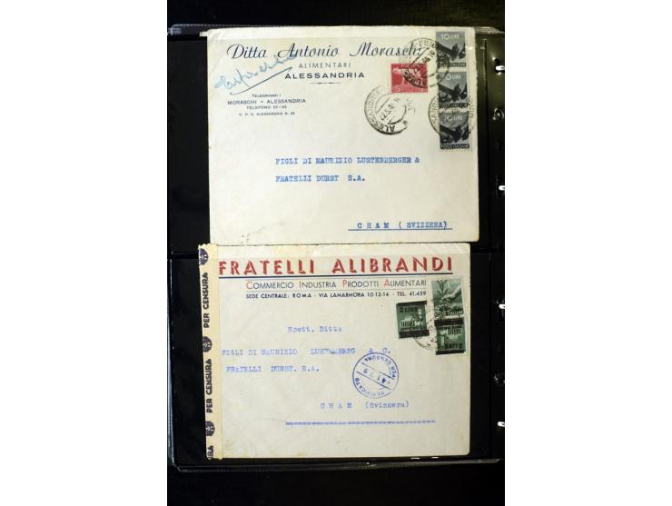 1800/1970 (ca.), rund 500 Briefe, Karten und Ganzsachen, dabei Reco, Zensur, Luftpost, Feldpost etc.