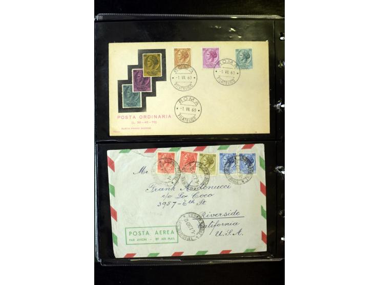 1800/1970 (ca.), rund 500 Briefe, Karten und Ganzsachen, dabei Reco, Zensur, Luftpost, Feldpost etc.