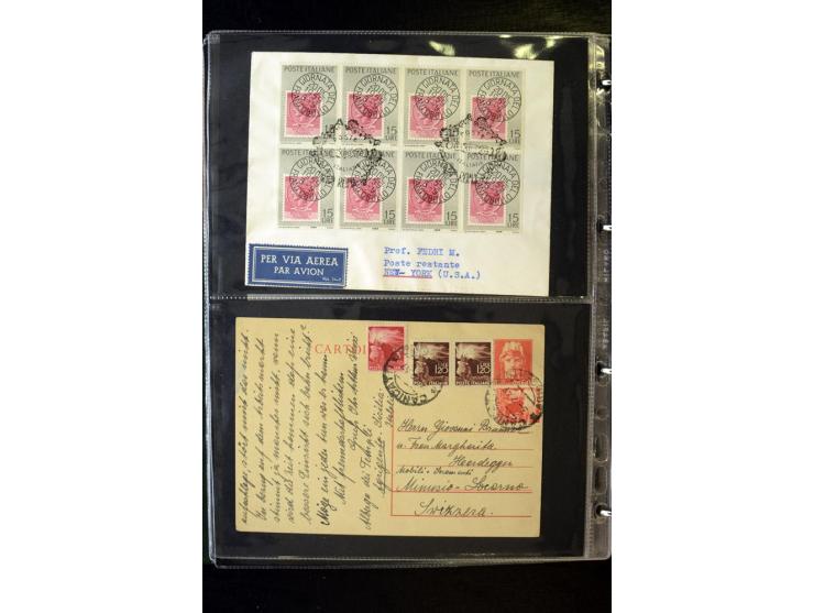 1800/1970 (ca.), rund 500 Briefe, Karten und Ganzsachen, dabei Reco, Zensur, Luftpost, Feldpost etc.