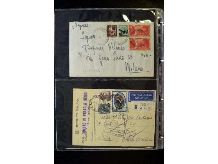 1800/1970 (ca.), rund 500 Briefe, Karten und Ganzsachen, dabei Reco, Zensur, Luftpost, Feldpost etc.