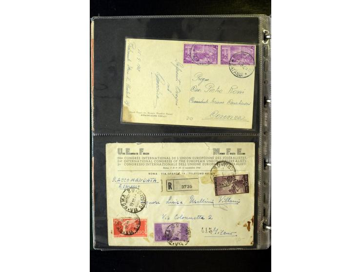 1800/1970 (ca.), rund 500 Briefe, Karten und Ganzsachen, dabei Reco, Zensur, Luftpost, Feldpost etc.