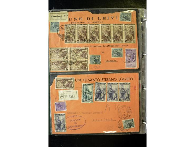 1800/1970 (ca.), rund 500 Briefe, Karten und Ganzsachen, dabei Reco, Zensur, Luftpost, Feldpost etc.
