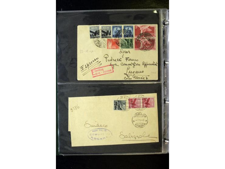 1800/1970 (ca.), rund 500 Briefe, Karten und Ganzsachen, dabei Reco, Zensur, Luftpost, Feldpost etc.