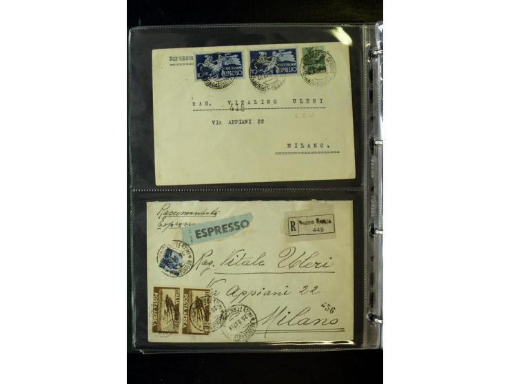 1800/1970 (ca.), rund 500 Briefe, Karten und Ganzsachen, dabei Reco, Zensur, Luftpost, Feldpost etc.