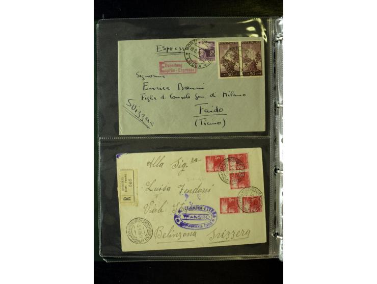 1800/1970 (ca.), rund 500 Briefe, Karten und Ganzsachen, dabei Reco, Zensur, Luftpost, Feldpost etc.