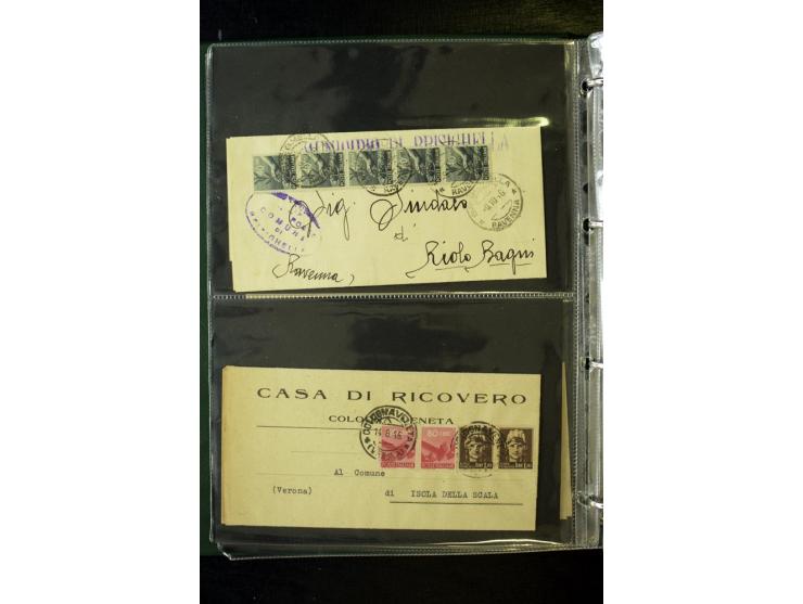 1800/1970 (ca.), rund 500 Briefe, Karten und Ganzsachen, dabei Reco, Zensur, Luftpost, Feldpost etc.