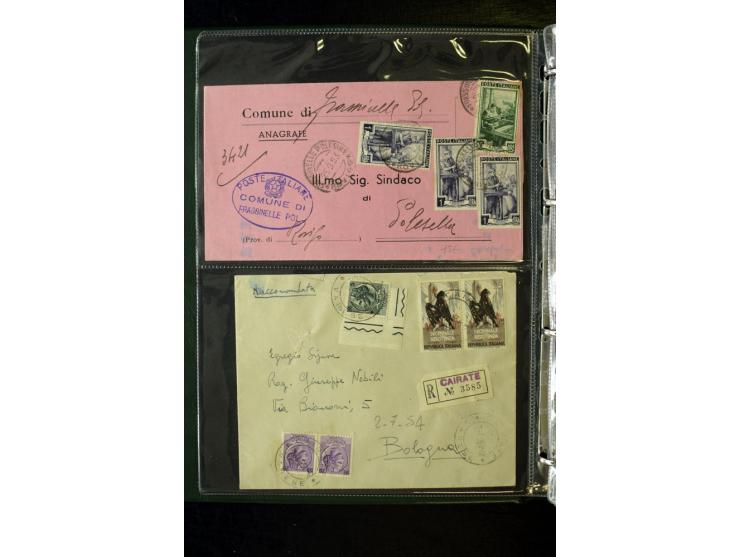 1800/1970 (ca.), rund 500 Briefe, Karten und Ganzsachen, dabei Reco, Zensur, Luftpost, Feldpost etc.
