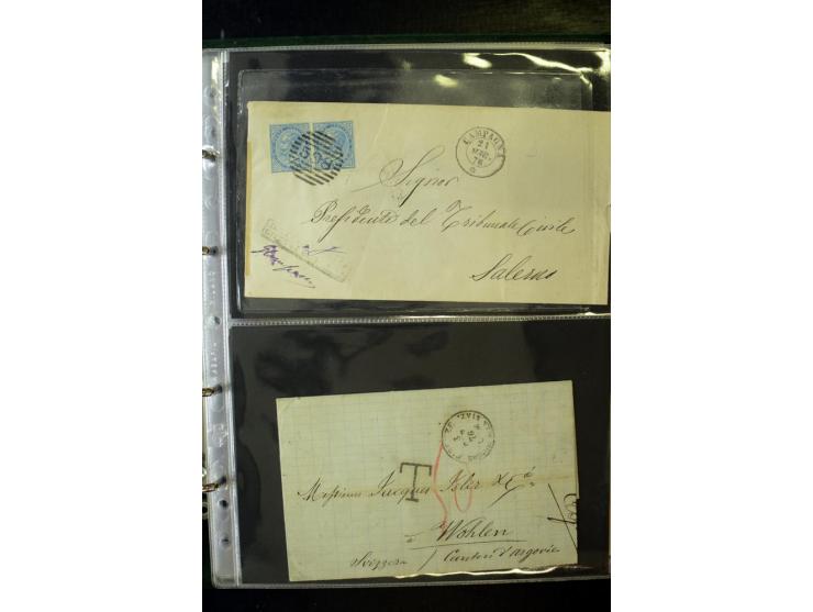 1800/1970 (ca.), rund 500 Briefe, Karten und Ganzsachen, dabei Reco, Zensur, Luftpost, Feldpost etc.