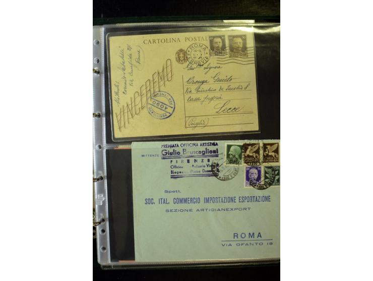 1800/1970 (ca.), rund 500 Briefe, Karten und Ganzsachen, dabei Reco, Zensur, Luftpost, Feldpost etc.