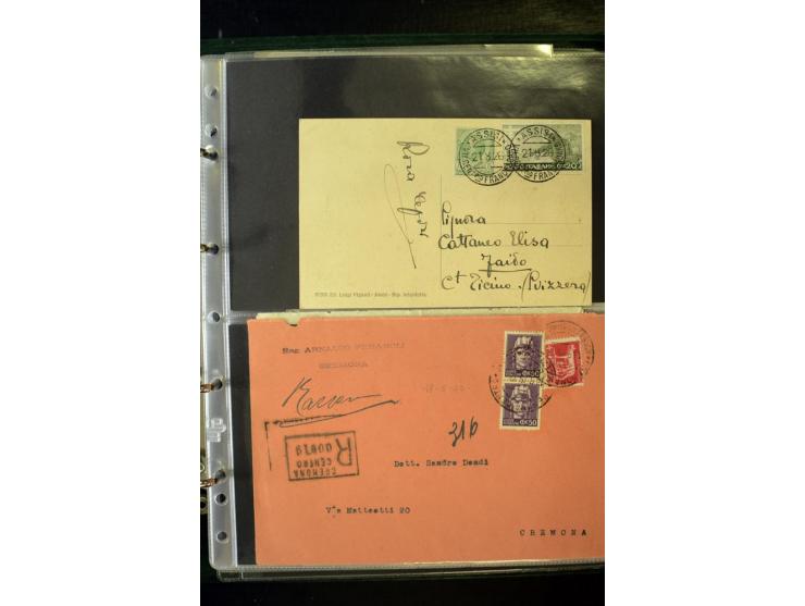 1800/1970 (ca.), rund 500 Briefe, Karten und Ganzsachen, dabei Reco, Zensur, Luftpost, Feldpost etc.